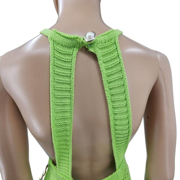 House of Harlow Lime Crocheted Maxi Dress, Women's Small NWT - Picture 6 of 13